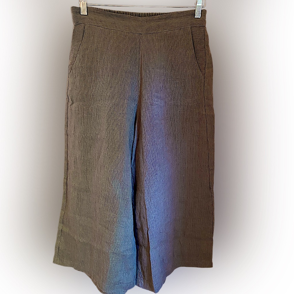 Lilith Linen Cropped Trousers Small